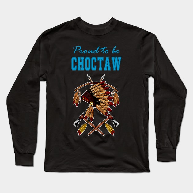 Native American Choctaw Archery Long Sleeve T-Shirt by Jaya Moore